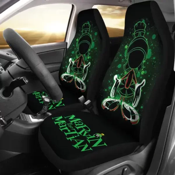 Marvin The Martian Cartoon Gift Printed Car Seat Cover