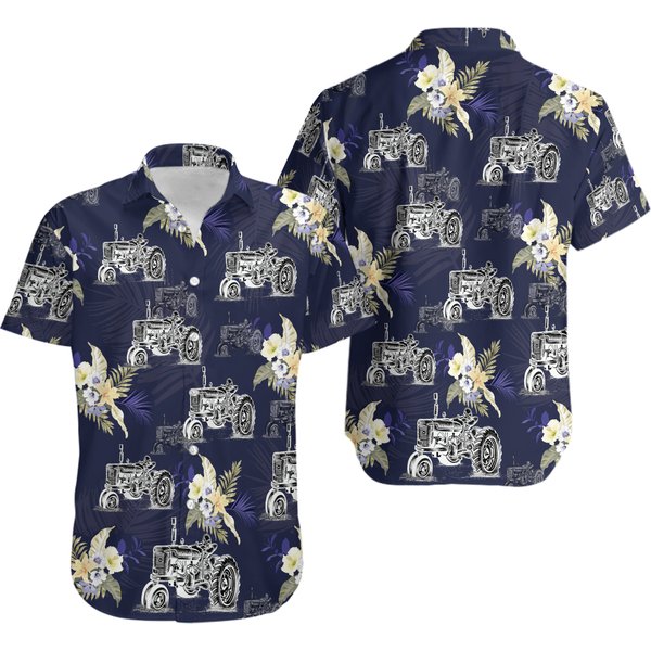 Tropical Farmhouse Tractor 3D Shirt-image