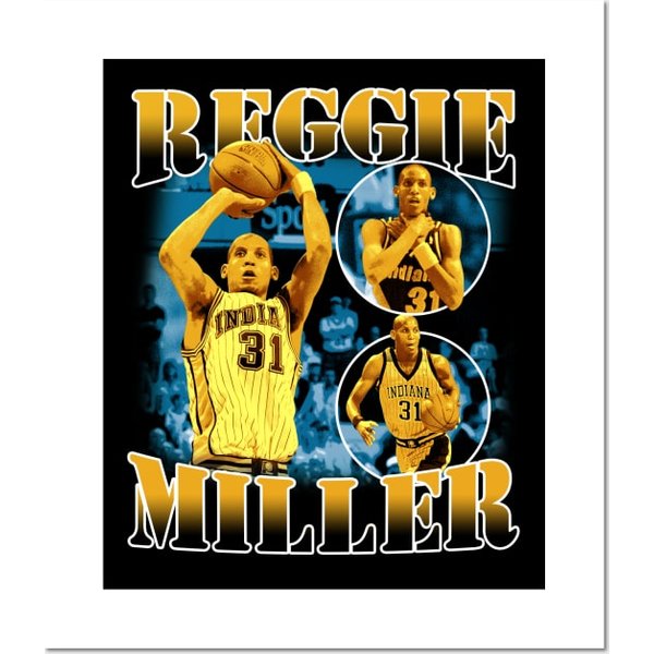 Vintage Reggie Miller Poster, Reggie Miller Poster-image