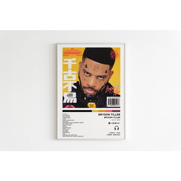 Bryson Tiller - Bryson Tiller Album Poster-image