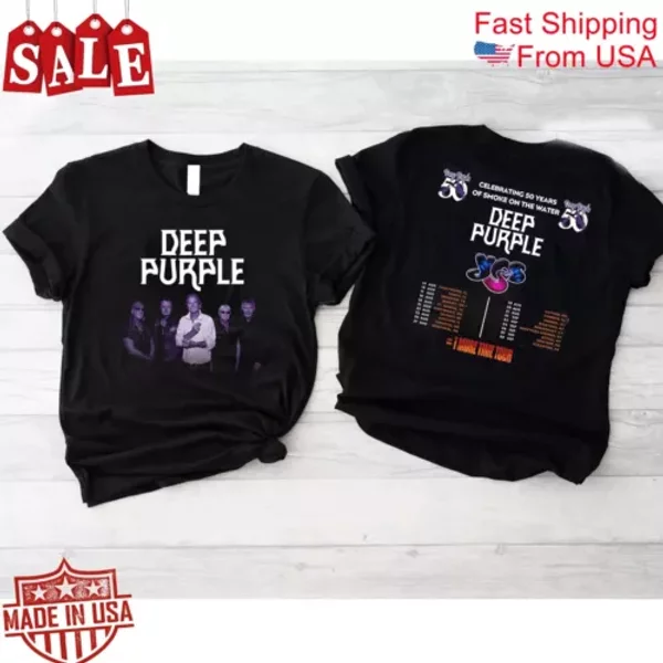 Deep Purple 1 More Time, Yes Band 2024 Tour Shirt-image