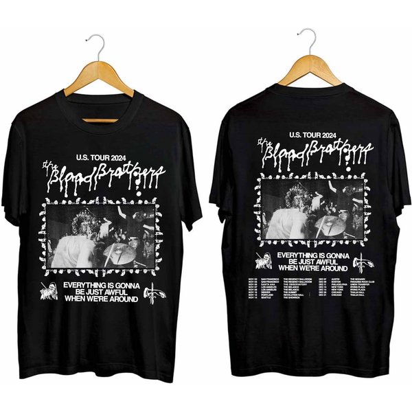 The Blood Brothers 2024 Tour Shirt, The Blood Brothers Band Fan Shirt-image