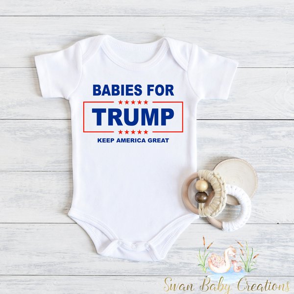 Babies For Trump , Political Baby Bodysuit, Newborn Baby-image