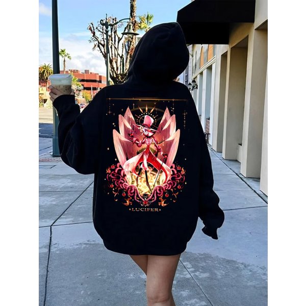 Lucifer Morningstar Characters Hoodie, Lucifer Hazbin Hotel Hoodie