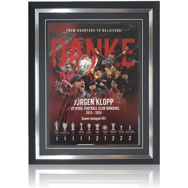 Jurgen Klopp Hand Signed Poster-image