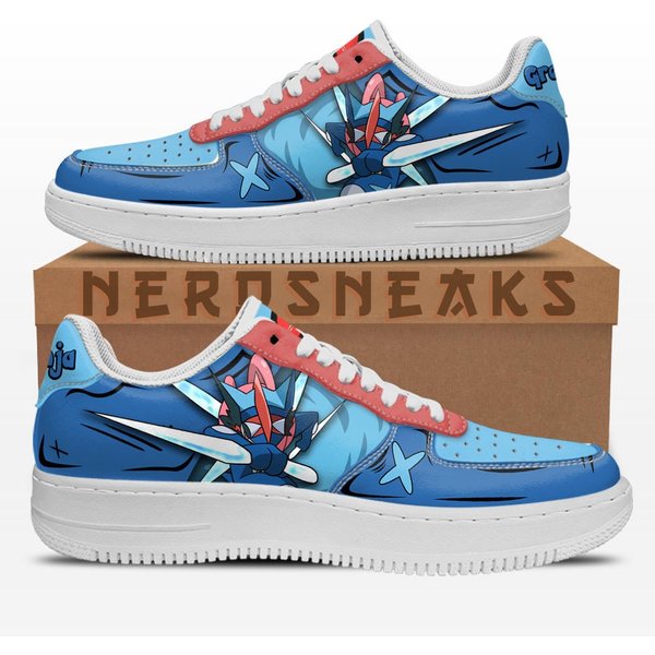 Greninja Air Shoes Custom Anime Sneakers Low Tops For Anime Fans-image
