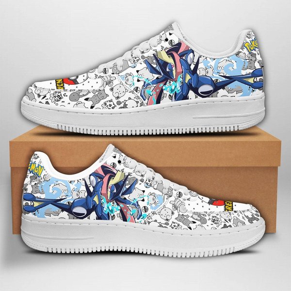 Greninja Air Shoes Custom Anime Sneakers Low Tops For Anime Fans-image