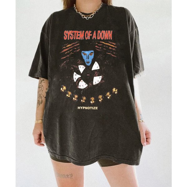 Soad Tour 2024 Shirt, Vintage System Of Down Rock Music Band-image