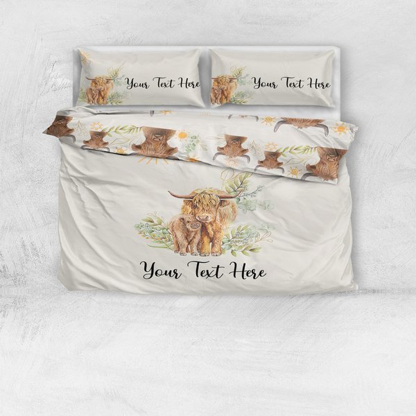 Highland Cow Boy Bedding Set-image