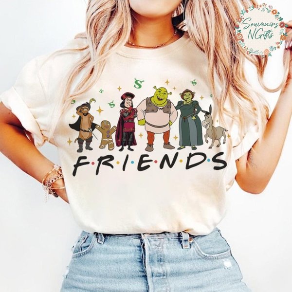 Shrek And Friends Shirt, Funny Can't Today I'm Swamped Shrek Characters Shirt-image