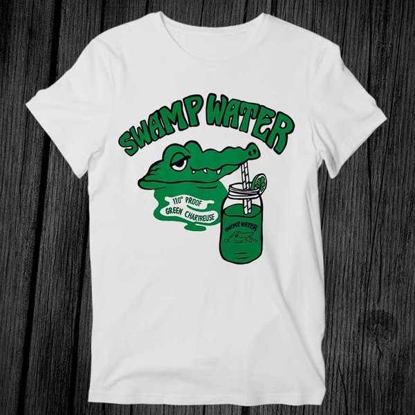Swamp Water Green Chartreuse T Shirt-image