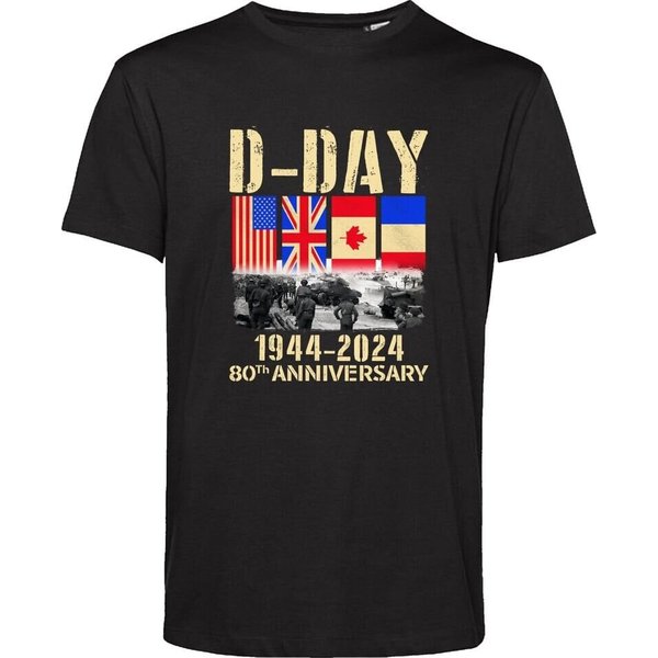 D-Day T Shirt, Normandy Landings 80Th Anniversary 1944-2024-image