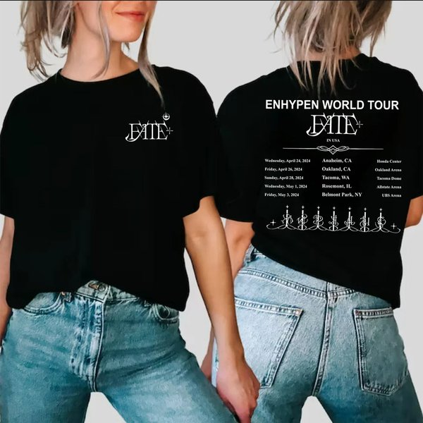 Enhypen Fate Plus World Tour 2024 Double Sided Shirt-image