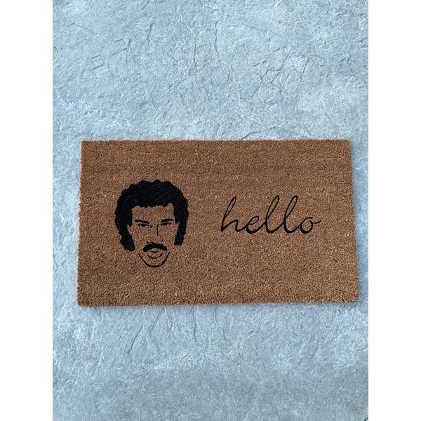Hello Lionel Richie Coir Doormat-image