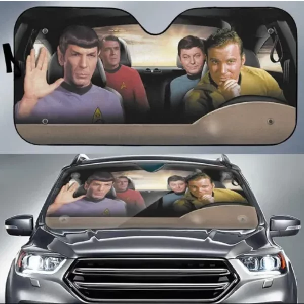 Funny Stars Trekk Driving Auto Car Sun Shades-image