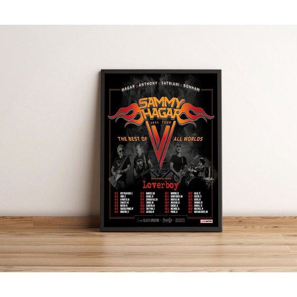 Sammy Hagar 2024 Tour With Loverboy Schedule List Date The Best Of All Worlds Tour Poster-image