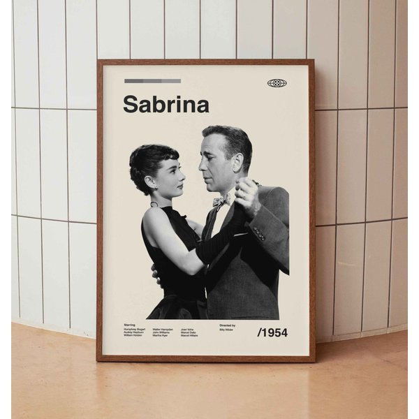 Sabrina 1954 Vintage Movie Poster-image