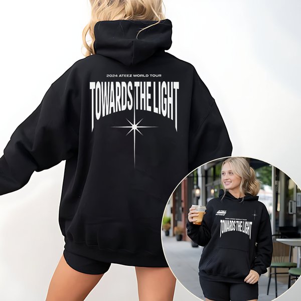 Ateez Towards The Light: Will To Power World Tour Hoodie, Ateez World Tour 2024 Hoodie-image
