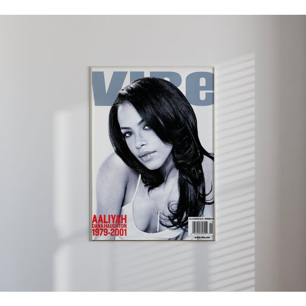 Artist Aaliyah, Magazine Cover, Magazine Poster,-image