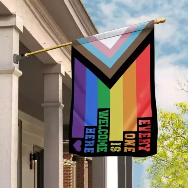 Everyone Is Welcome Here Kindness Is Everything Lgbtq House Flag-image