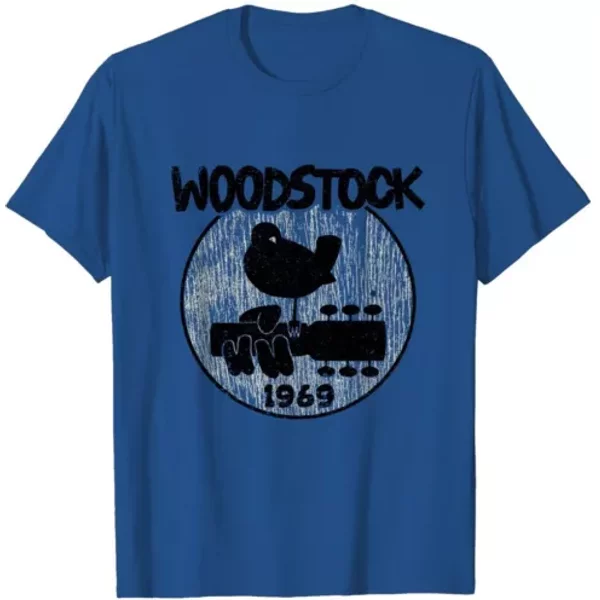 Woodstock 1969 Music Shirt, Woodstock Vintage Logo Adult T-Shirt For Men Women-image