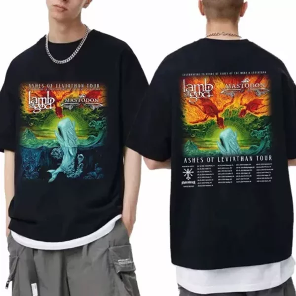 Ashes Of Leviathan Tour 2024 Lamb Of God T-Shirt-image