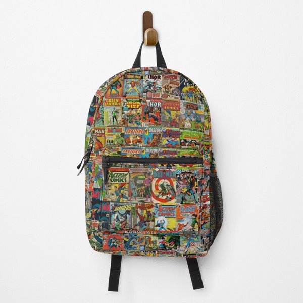 Vintage Comic Book Pattern Backpack-image