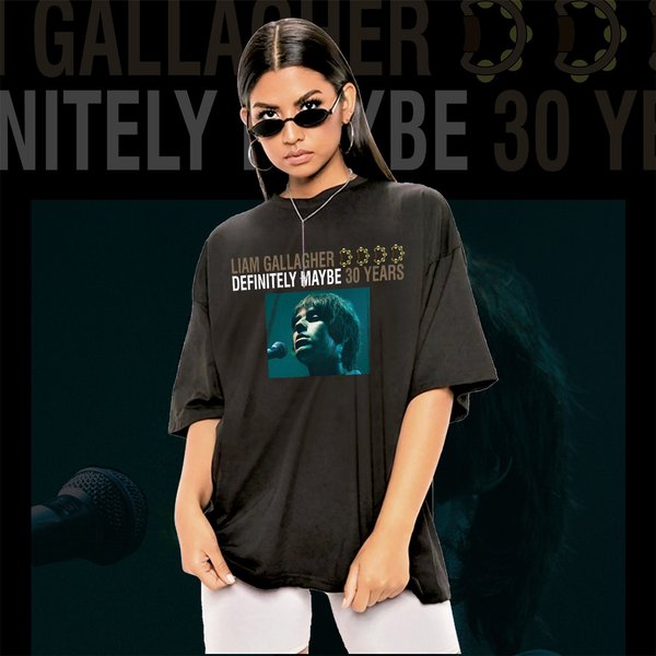 Liam Gallagher T Shirt Definitely Maybe 2024 Tour T-Shirt-image