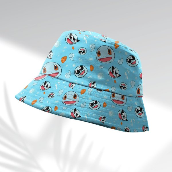 Pkm Squirtle Bucket Hat, Squirtle Squad Hat Gifts-image