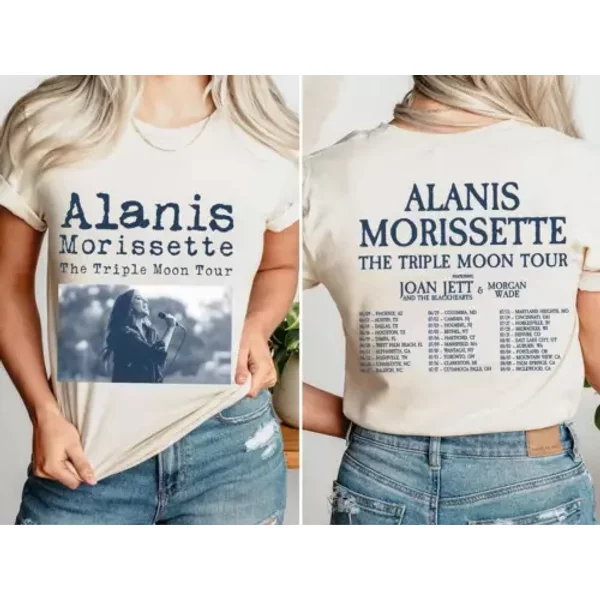Alanis Morissette The Triple Moon Tour 2024 T-Shirt, Alanis Morissette Fan Gift-image