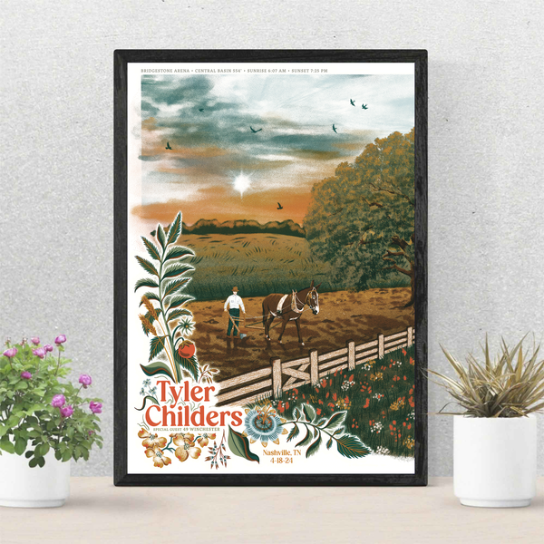 Tyler Childers April 18 2024 Bridgestone Arena Nashville Tn Poster-image