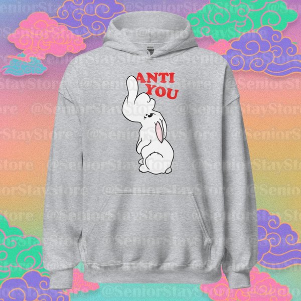 Lee Know Anti You Bunny Hoodie, Multiple Colours