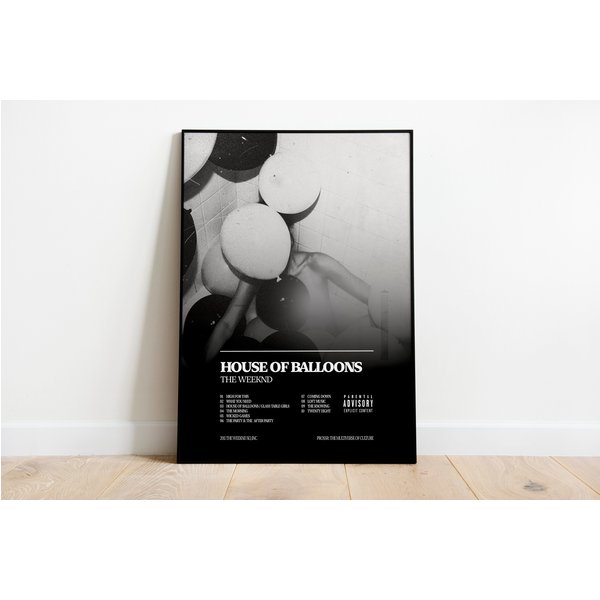 Weeknds House Of Balloons Trilogy Album Poster-image
