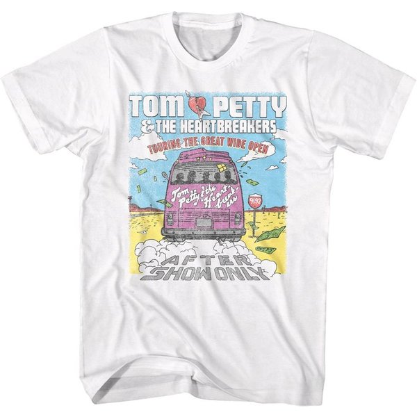 Tom Petty & The Heartbreakers Touring The Great Wide Open Rock Music Shirt-image