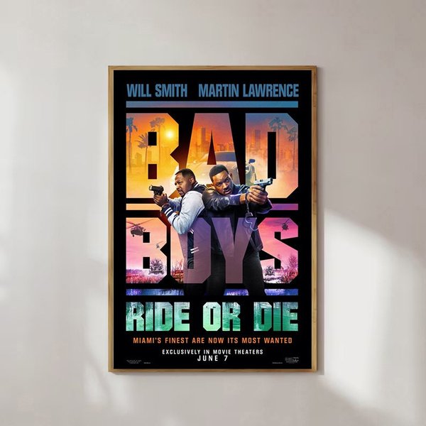 Bad Boys Ride Or Die (2024) Movie Jun 7 Theaters Poster, Movie Poster, Wall Art-image