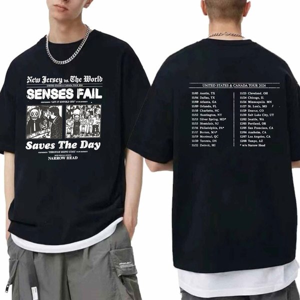 Senses Fail & Saves The Day Plot New Jersey Vs The World Tour 2024 Shirt-image