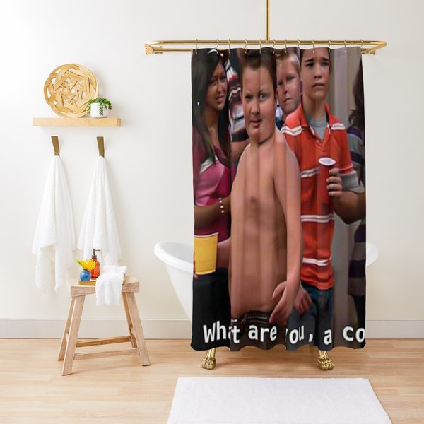 Funny Gibby What Are You, A Cop? Shower Curtain-image