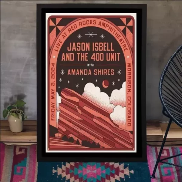 Jason Isbell And The 400 Unit May 3, 2024 Red Rocks Poster-image