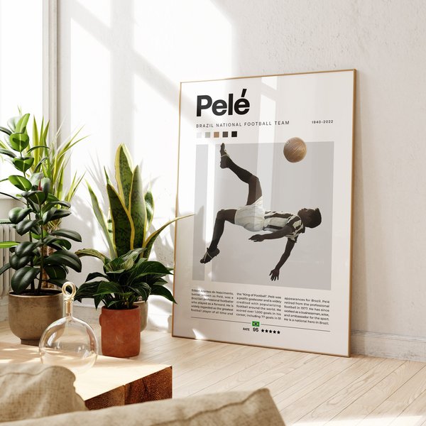 Pele Brazilian Soccer Player Poster-image