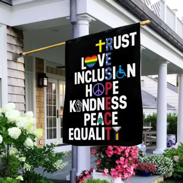 Trust Love Inclusion Hope Kindness Peace Equality Lgbt Pride Flag-image