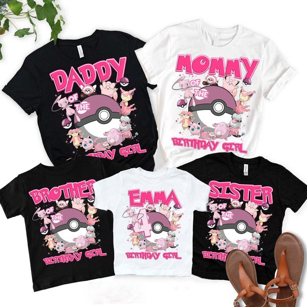 Pika Custom Birthday Girl Shirt-image