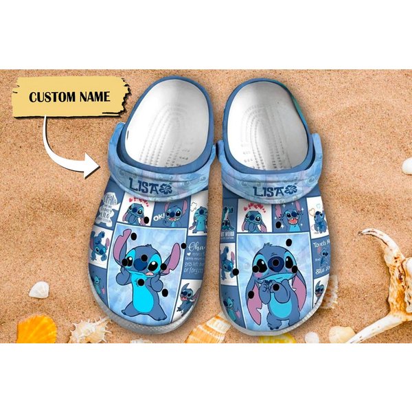 Custom Name Monster Clog, Blue Dog Clogs-image