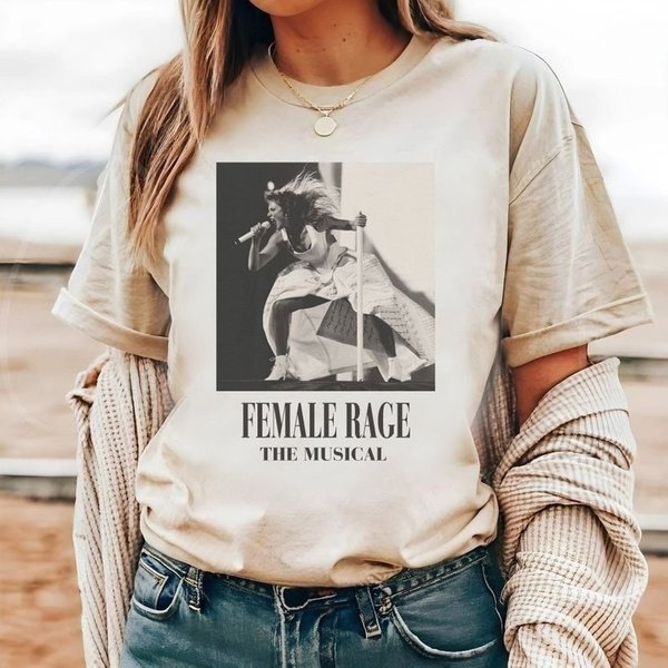 Female Rage The Musical T-Shirt, Eras Concert Tee, Ttpd Swiftie Fan Gift Shirt, Tortured Poets Department Tee-image