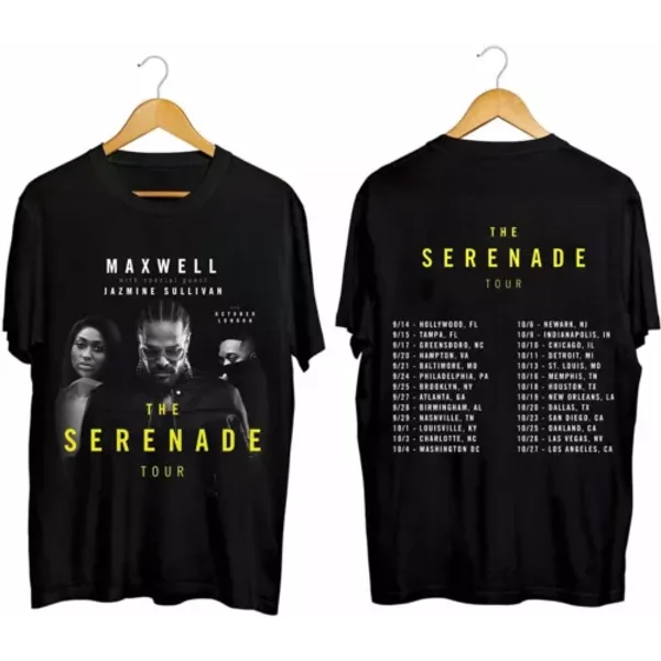 Maxwell The Serenade Tour 2024 Shirt Maxwell Fan Shirt-image