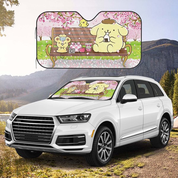 Pompompurin Car Sun Shade, Car Accessories Cute Gifts.