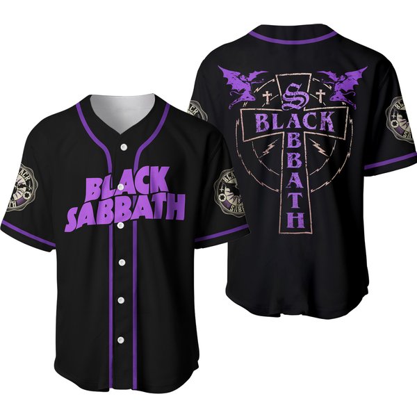 Black Sabbath Rock Band Baseball Jersey-image