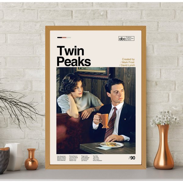 Twin Peaks Movie Poster, Twin Peaks Print, Minimalist Art-image