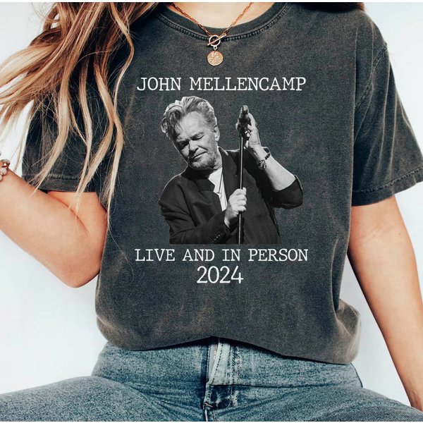2024 John Mellencamp Live And In Person Tour 2024 Mineral Wash T-Shirt-image