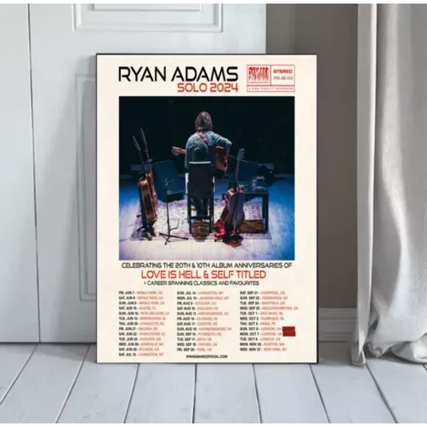 Ryan Adams 2024 Solo Tour Poster-image