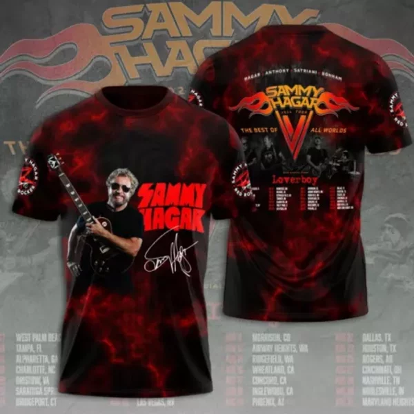 Sammy Hagar Shirt Rock Music Shirt-image